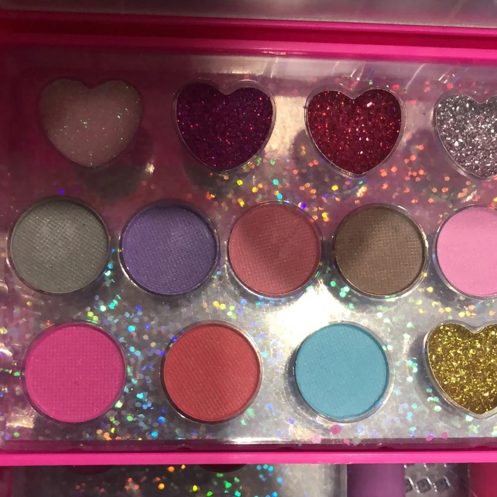 Betsey Johnson‎ Kids Pink Dream Big Total Makeup Beauty Clutch case